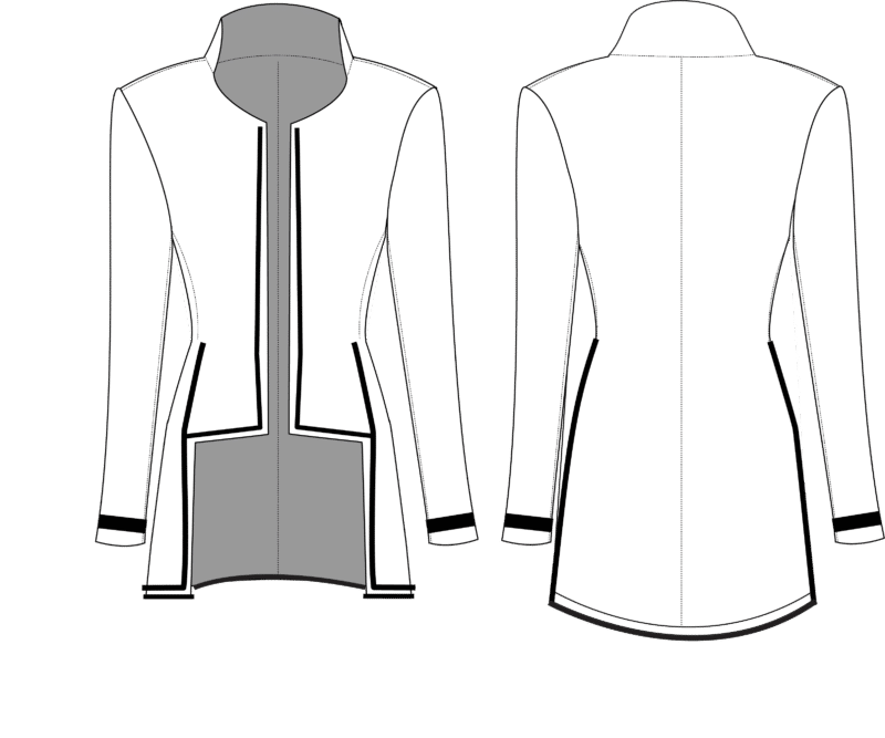 Free jacket sewing pattern, free pattern, trim, embellishment, applique,
