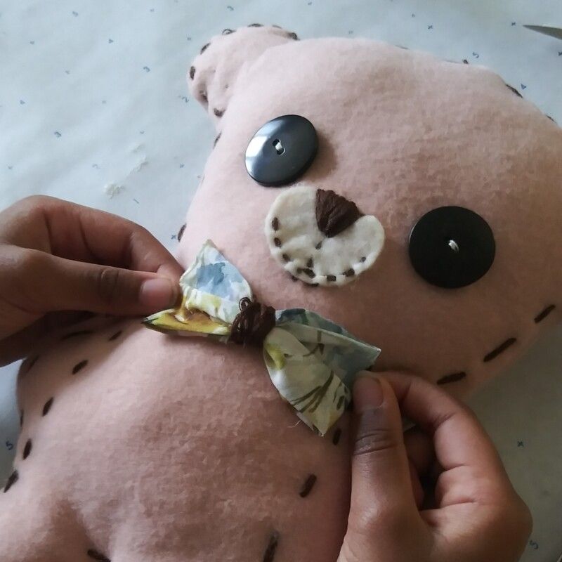 teddy bear plush pattern